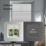 Motorized Light Filtering Cellular Shades Hex