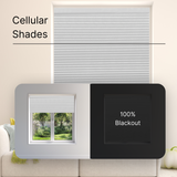 Motorized Blackout Cellular Shades Hex